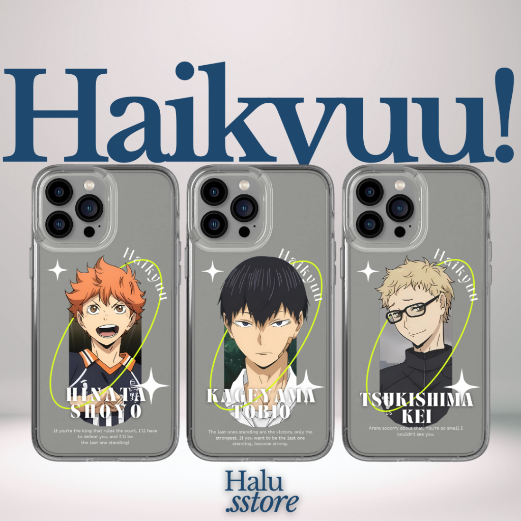 Case HP Custom Haikyuu | Bisa Ganti Karakter / Anime Lain