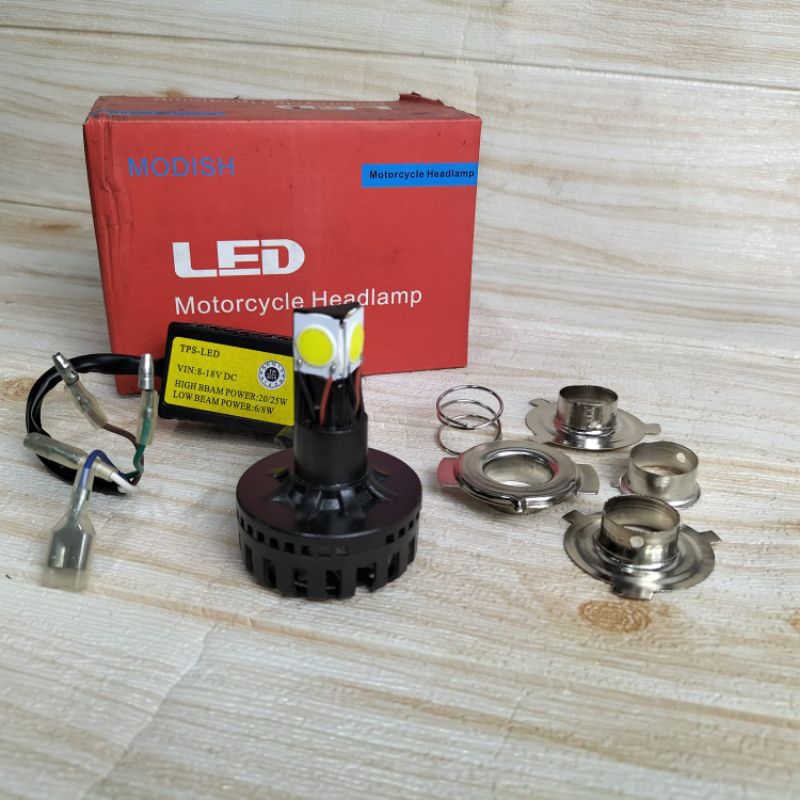 Lampu Led 3 Mata Kedip Bohlam Led 3 Sisi Modish