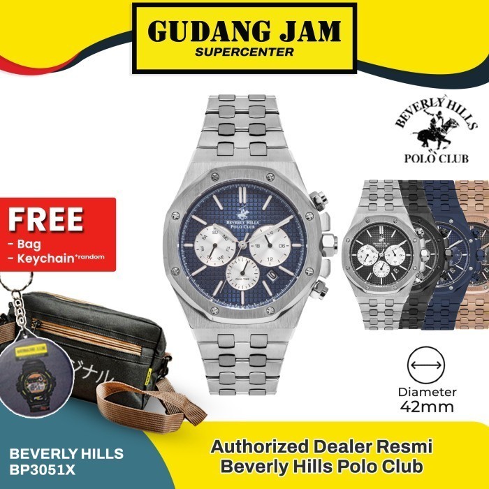 Jam Tangan Pria Beverly Hills Polo Club BP3051X