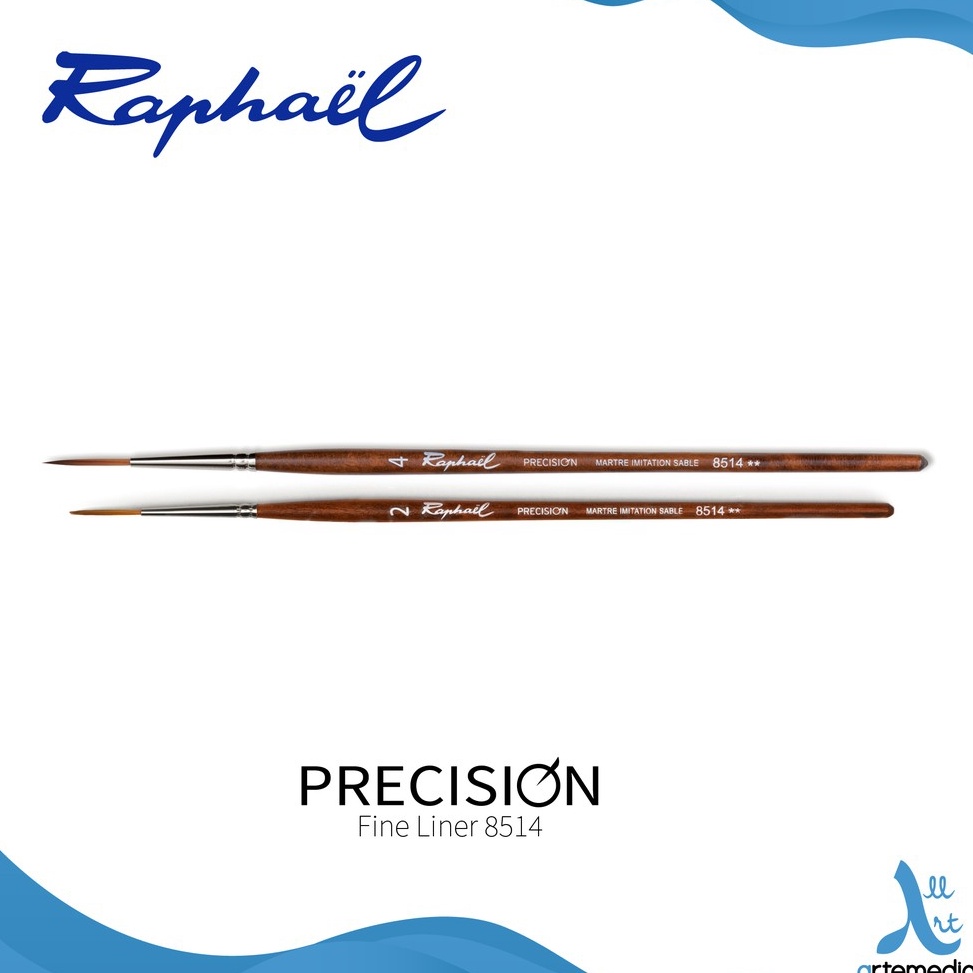 

KODE Y34L Raphael 8514 Liner Precision Synthetic Brush Short Handle