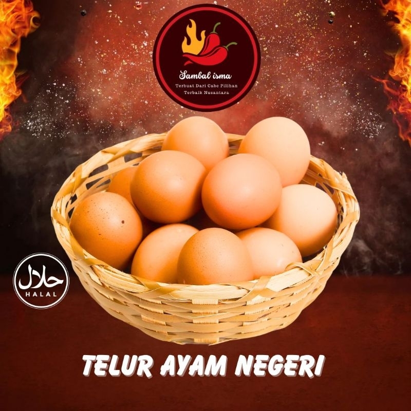 

SEMBAKO - Telur Ayam Negeri 10 butir Khusus Instan SAMBAL ISMA