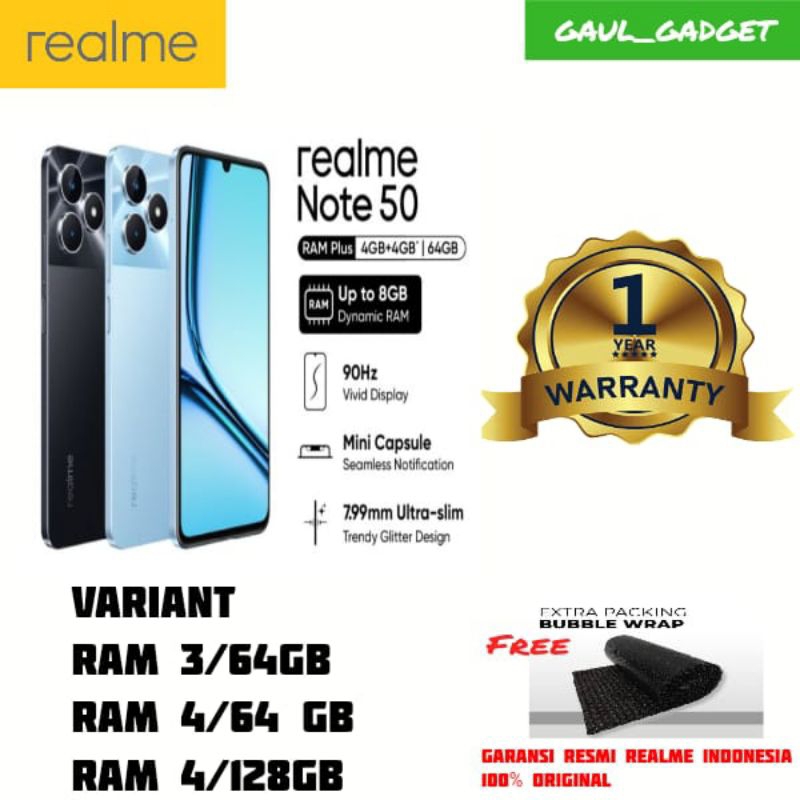 REALME NOTE 50 4/128 REALME NOTE 50 4/64