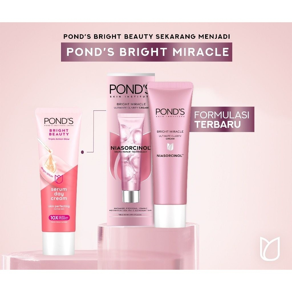 Pond's Ponds White Beauty Serum Day Cream / Skin Perfecting Cream 20gr - 40gr