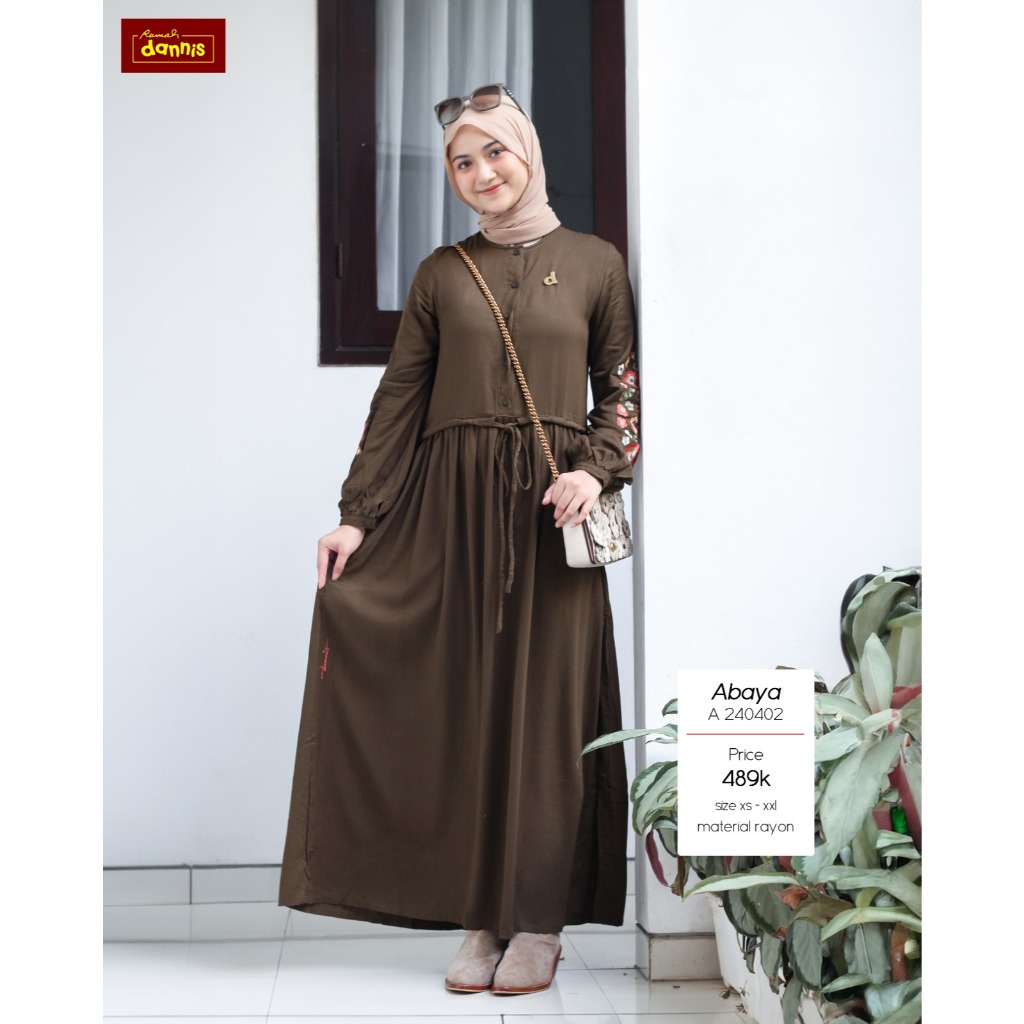 DANNIS COLLECTION OFFICIAL ABAYA DANNIS DEWASA TERBARU A 240402
