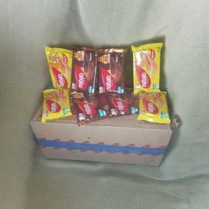 

nabati wafer keju dan coklat isi 60pcs (perdus)