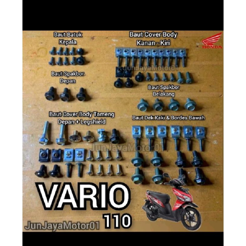 baut full body Honda Vario karburator /full body Vario lama