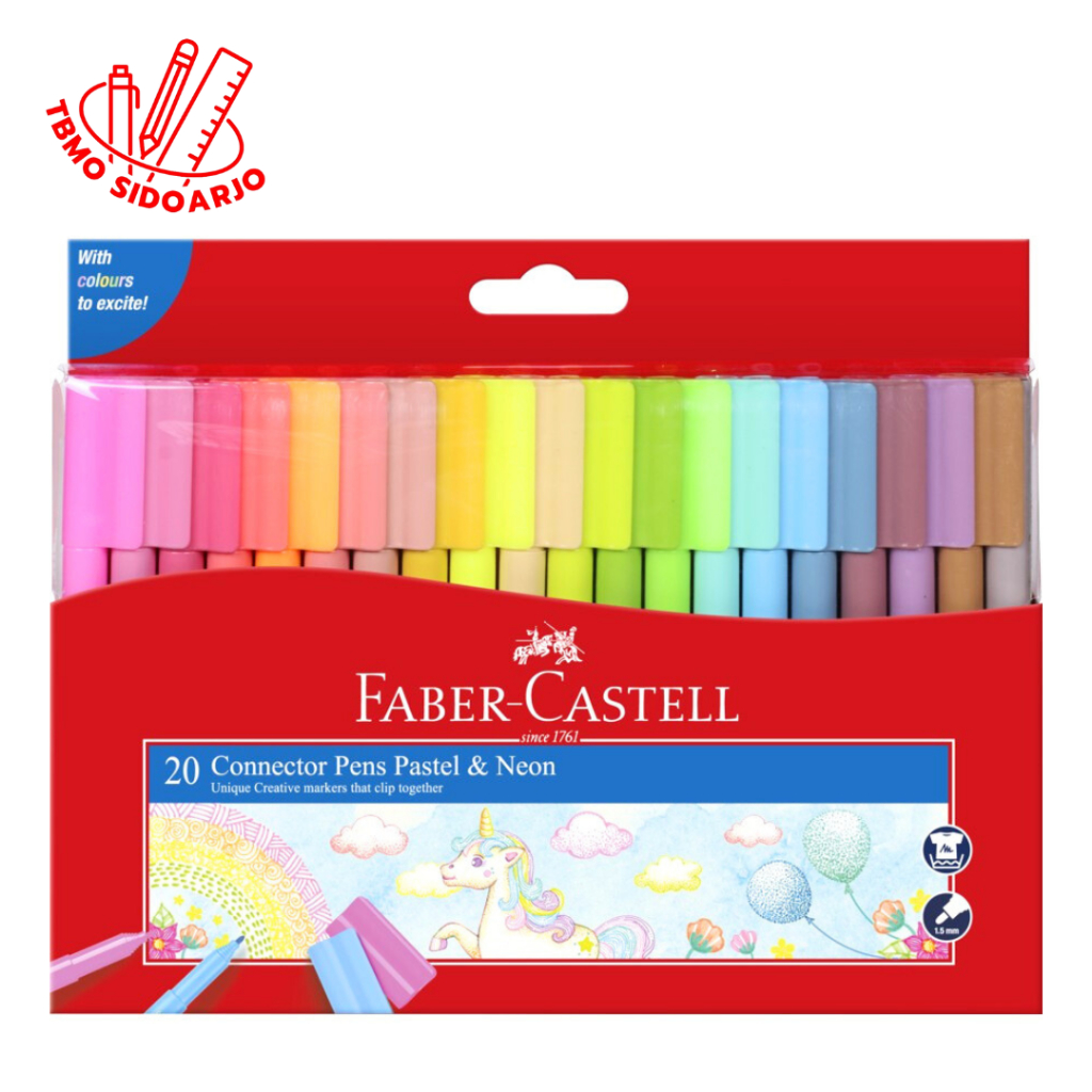 

TBMO Faber Castell Connector Pen 20 Warma Pastel Neon Color 155542