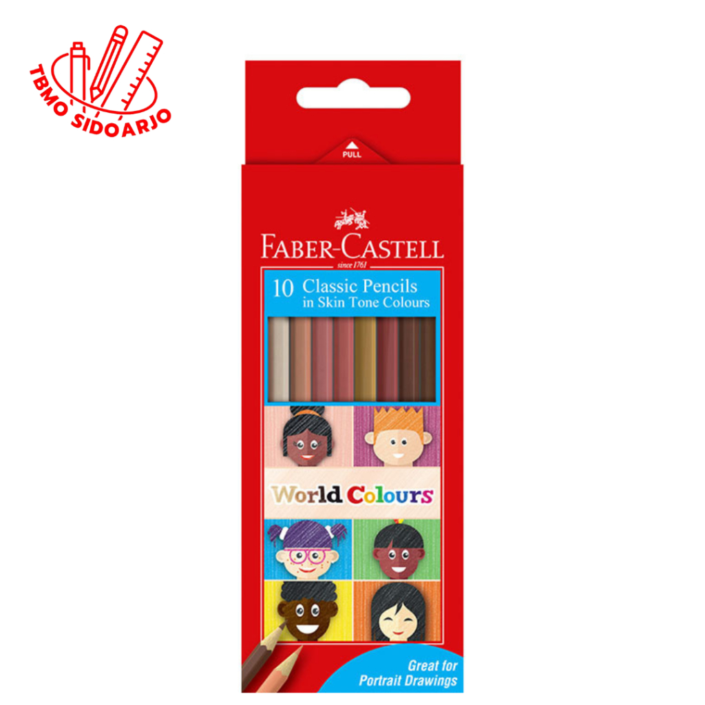 

TBMO Faber Castell World Colours Classic Colour Pencil Skin Tone set 10 115802