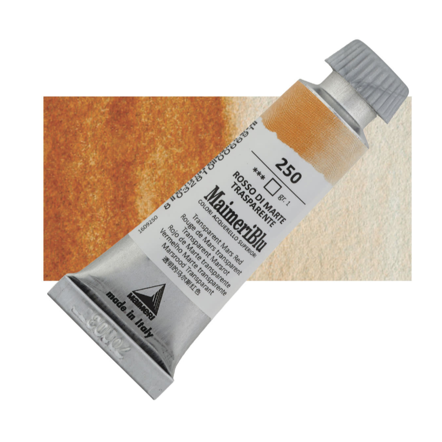 

Cat Air Lukis Maimeri Blu Watercolour 12ml MaimeriBlu Transparent Mars Red 250 M1609250 - PC
