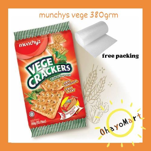 

Munchys Vege Crackers / Kraker rasa Sayur / Munchy's cracker 380g