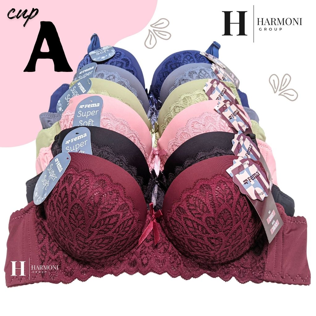 Bra Wanita Toyazi 992 / 2007 | 2008 | 2368 | 365 | 372 Fema Cup-A Kait 3 Cup Kecil Kawat SIZE 34-38