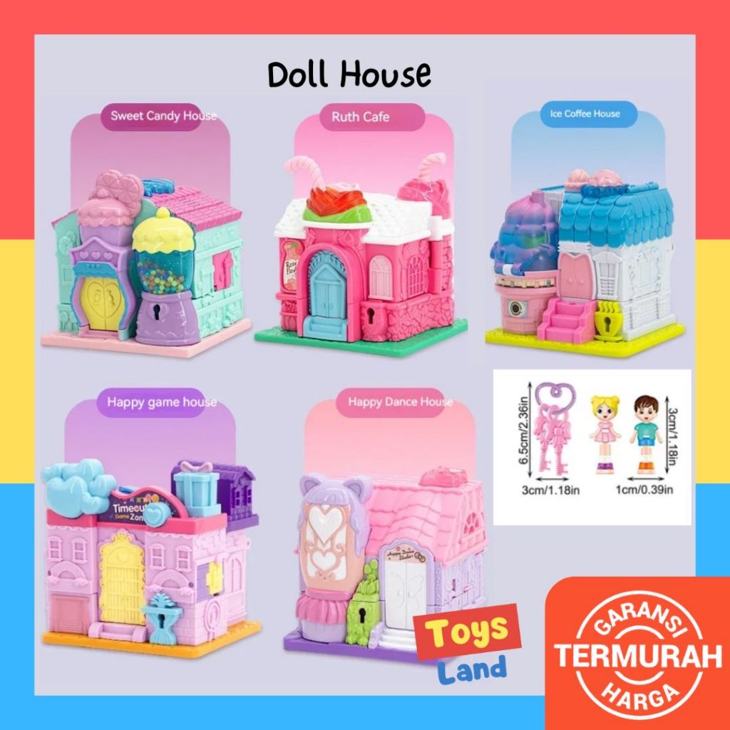 SALE Surprise Doll House Rumah Boneka Mainan Rumah Rumahan Mainan Anak Perempuan