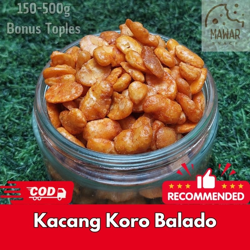 

Kacang Koro Balado Pedas 500 gr - Kacang Gurih - Cemilan Kiloan