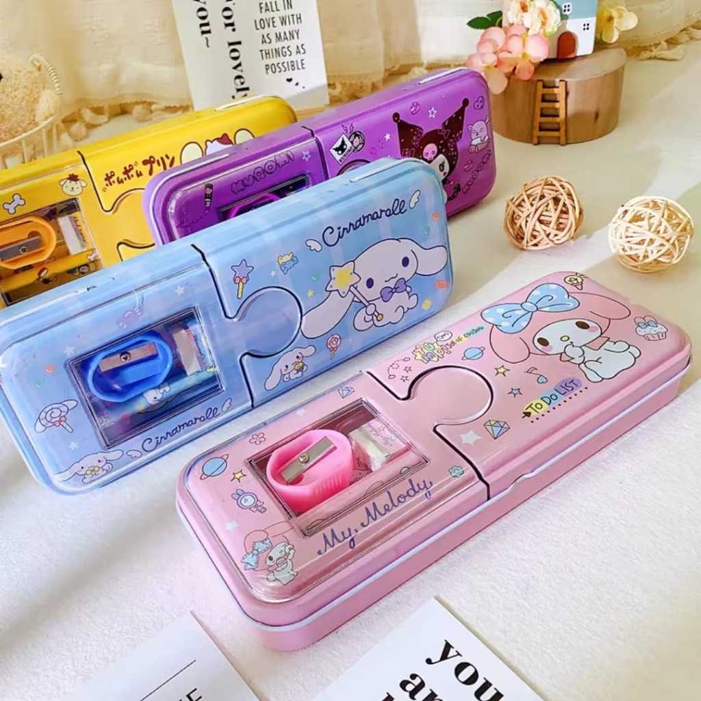 

Stationary Set / Set Alat Tulis Sanrio Tempat Pensil Bahan Kaleng