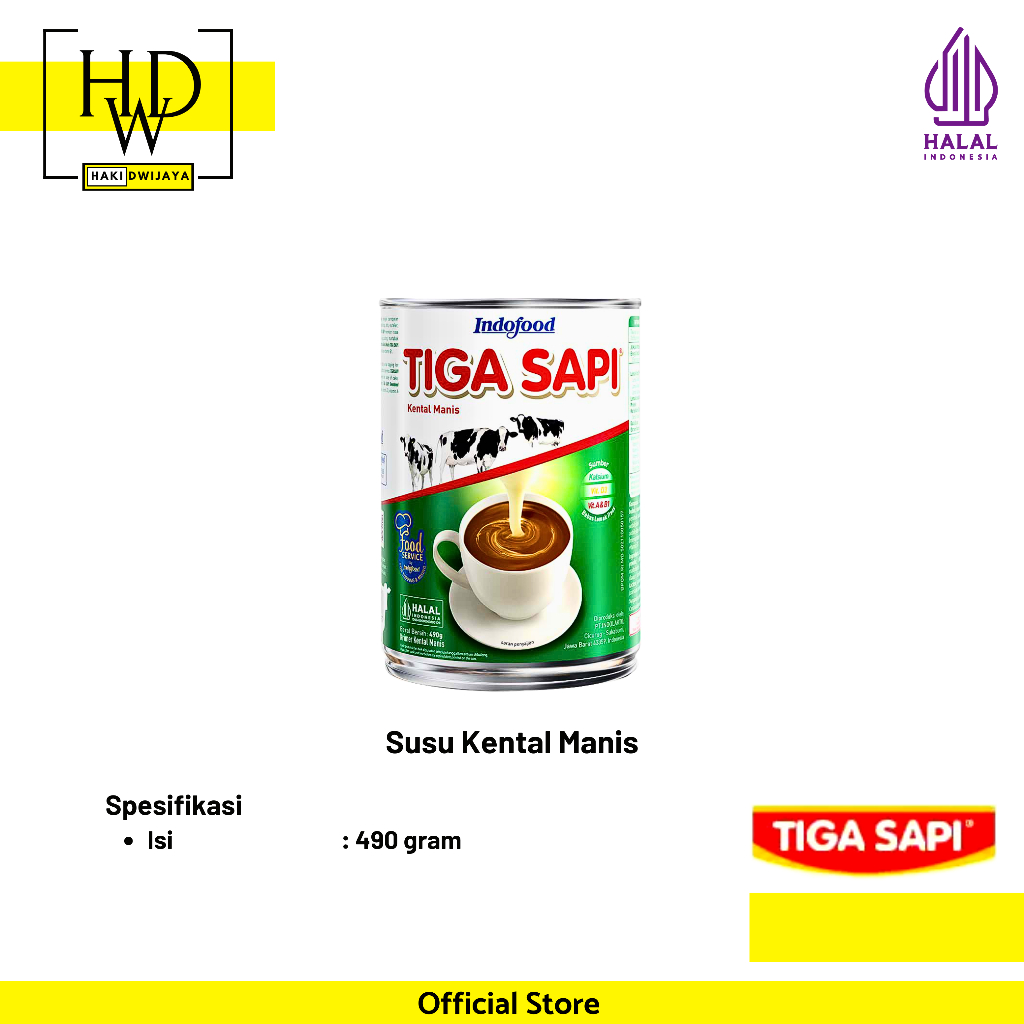 

[490gr] Susu Kental Manis Tiga Sapi