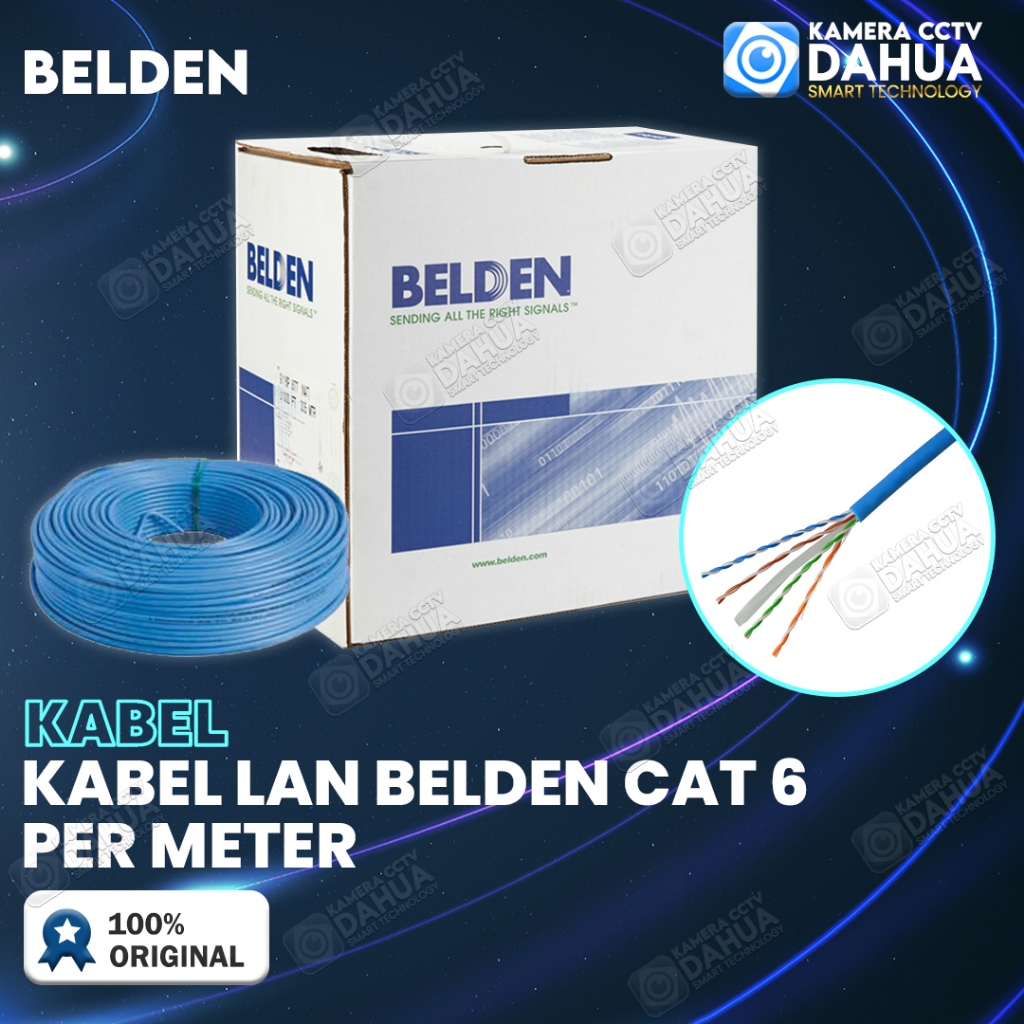 KABEL LAN BELDEN UTP CAT6 PER METER ECERAN CAT 6