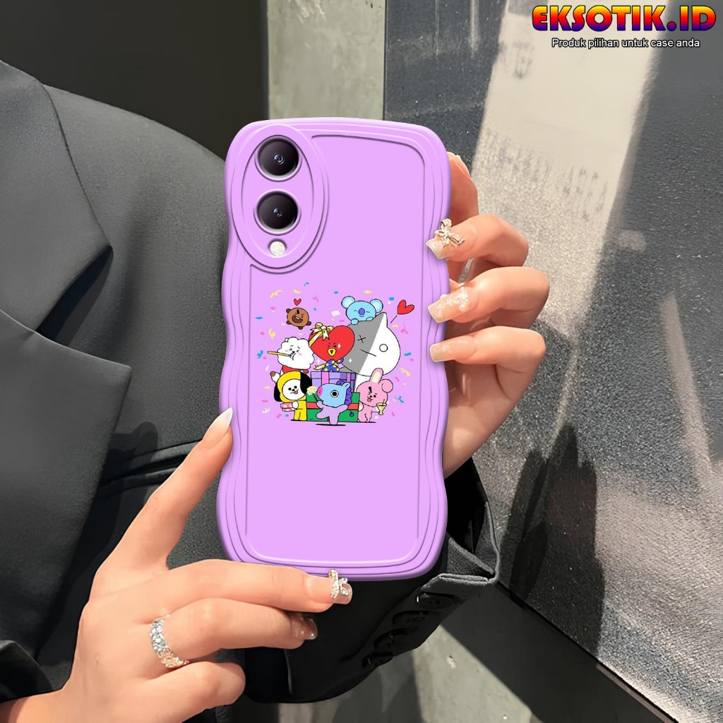 Case Vivo Y17S Gelombang - Casing Vivo Y17S - Silikon Vivo Y17S - Softcase Vivo Y17S - Kessing Vivo 