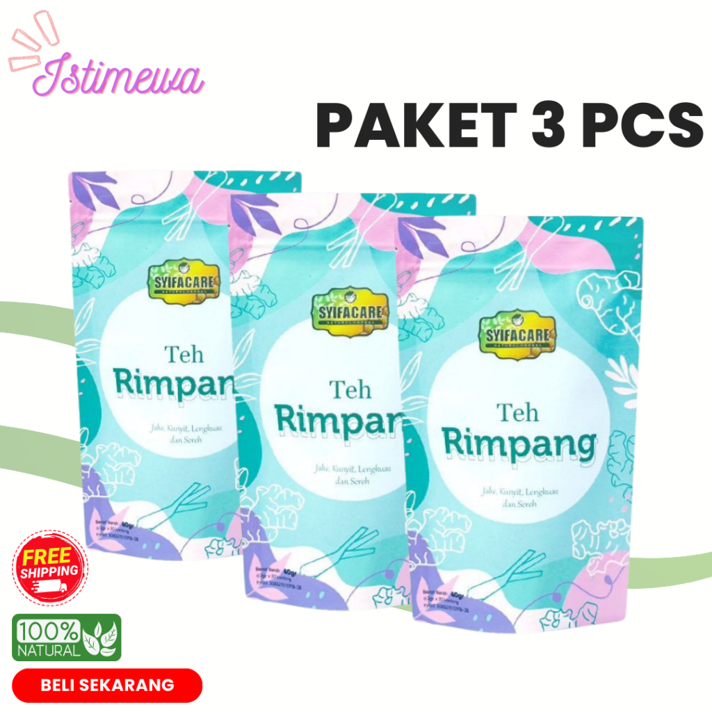 

Teh Rimpang Celup Syifacare Teh Detox JSR Imunitas Ramuan Rempah Rimpang BPOM