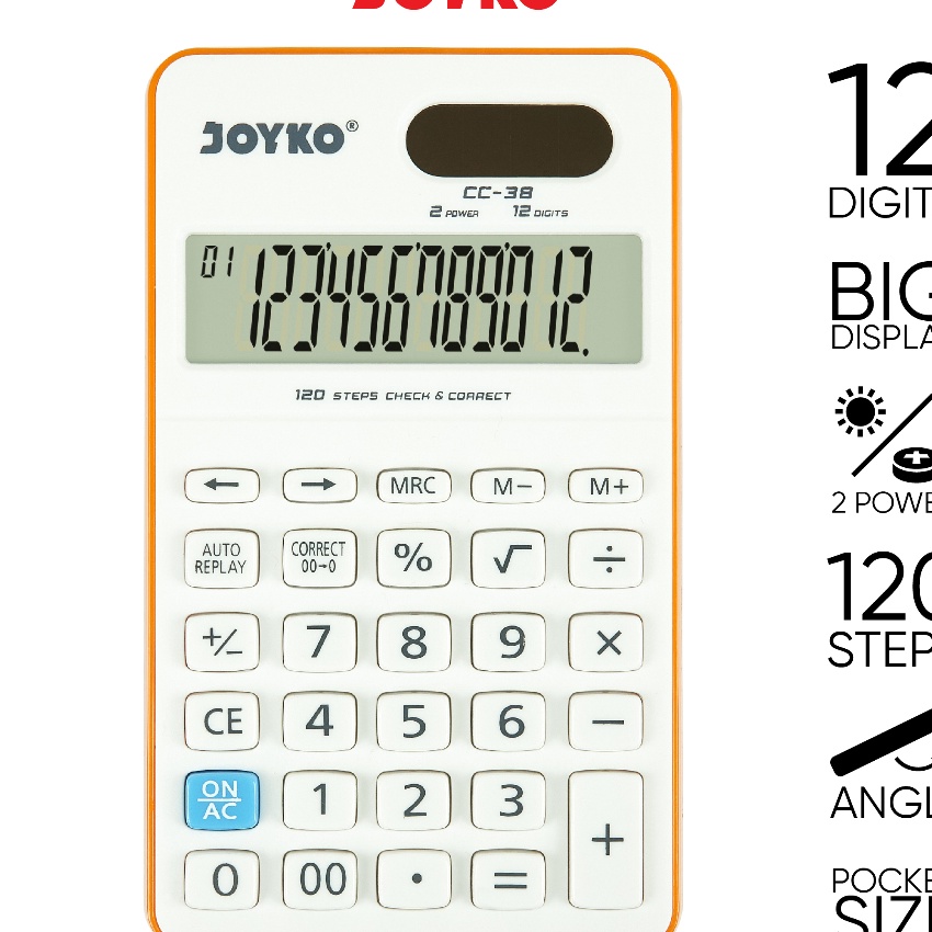 

Diskon JOYKO MINI CALCULATOR 12 DIGIT KALKULATOR KECIL JOYKO 12 ANGKA CC38