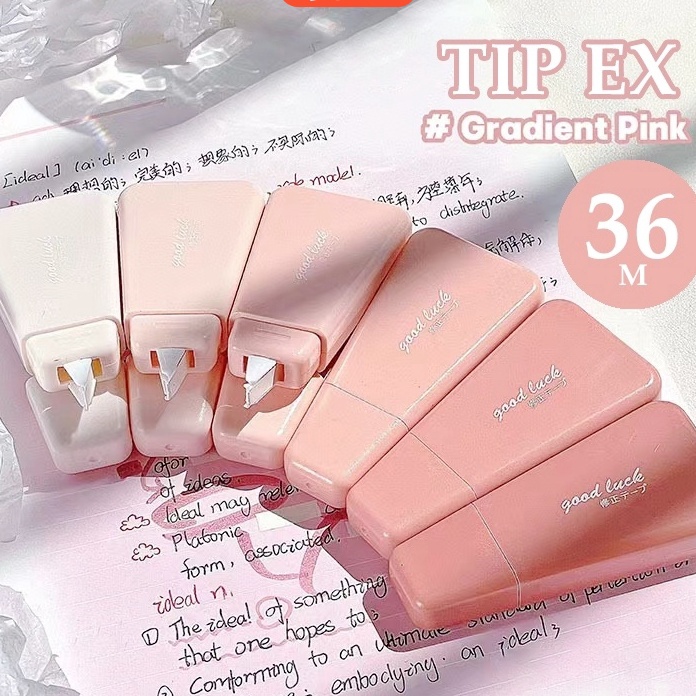 

Hemat 6PCSBag Correction Tape Tip Ex Kertas Pita Koreksi 36 Meter Warna Pastel Tidak Mudah TerputusVatinShop