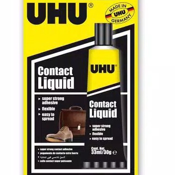 

HJ6 UHU Household Contact Liquid 33 ml Blister Lem Sepatu Lem Tas Lem Kulit Lem Karet