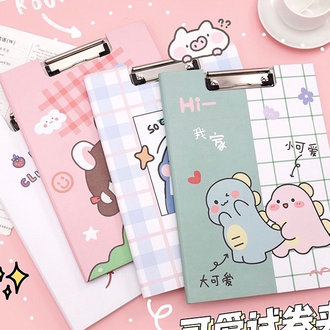 

Potongan KENSHO Clipboard Cover Papan Jalan Ujian Karakter Motif Lucu A4 Import