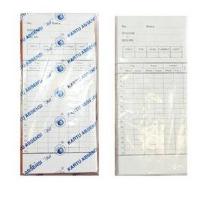 

MURAH MERIAH KARTU ABSENSI 1LEMBAR PACK