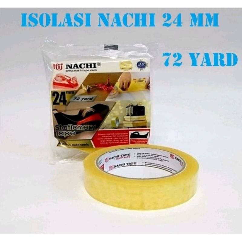 

Isolasi Selotip Nachi Kuning 24 mm / 1 Inch x 72 Yard