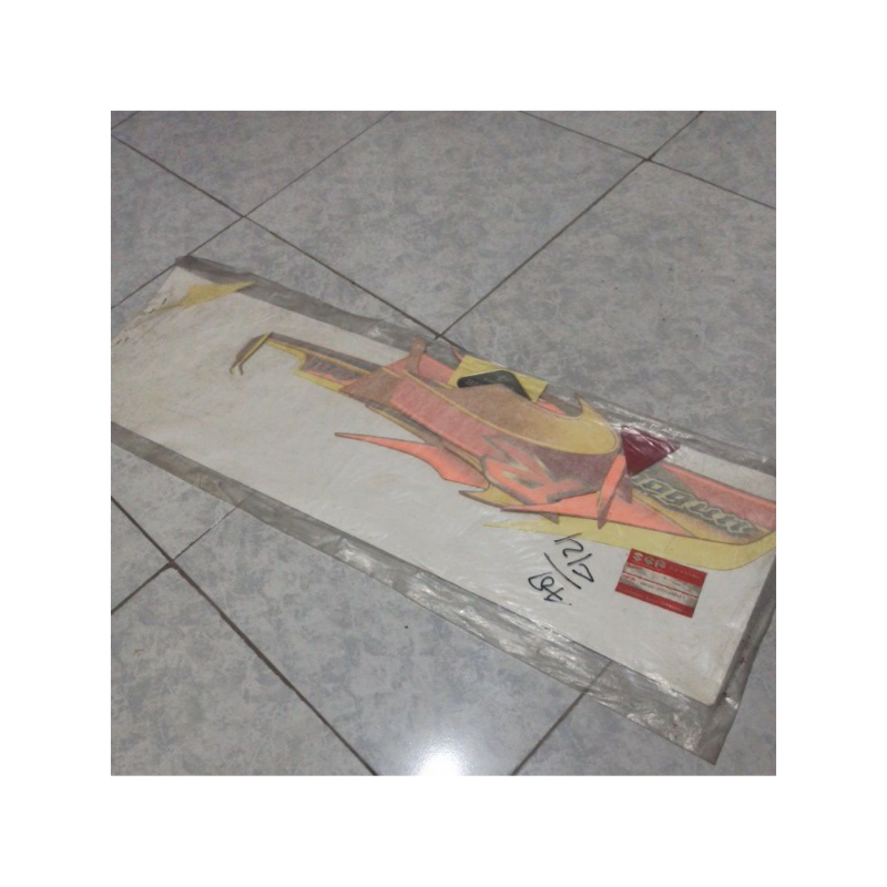 striping Shogun kebo warna merah