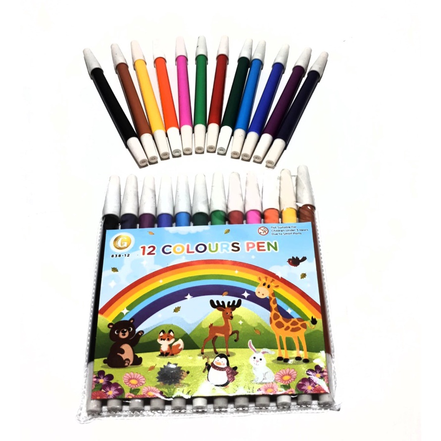 

Hemat Harga Grosir 1Dus12packs144pcs Spidol Warna Coloring Marker 83812