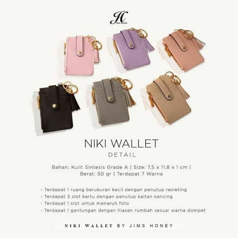NIKI CARD HOLDER JIMS HONEY DOMPET KARTU DOMPET TERBARU JIMS HONEY ORI STORE