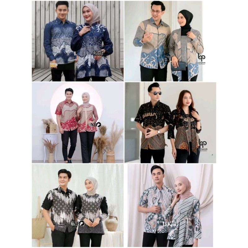BATIK KEMEJA PANJANG PRIA | BATIK PENDEK | TUNIK BATIK PEREMPUAN PREMIUM TERBARU TERKINI Size Standa