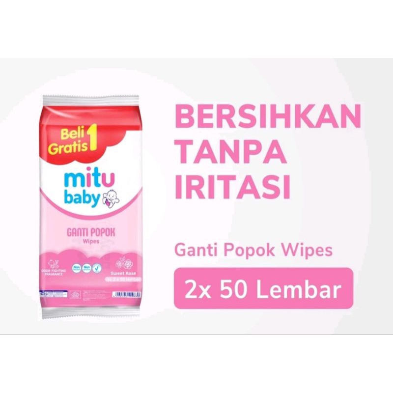 MITU BABY TISU BASAH SWEET ROSE BUY1 GET1