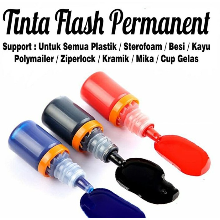 

HJ6 Tinta Stempel Permanent Waterproof Hitam 5 ml