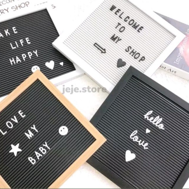 

Istimewa Tiara best Seller Papan Nama Bayi Felt Letter Board Set Papan Hurup Letter Boar Papan Nama Bayi