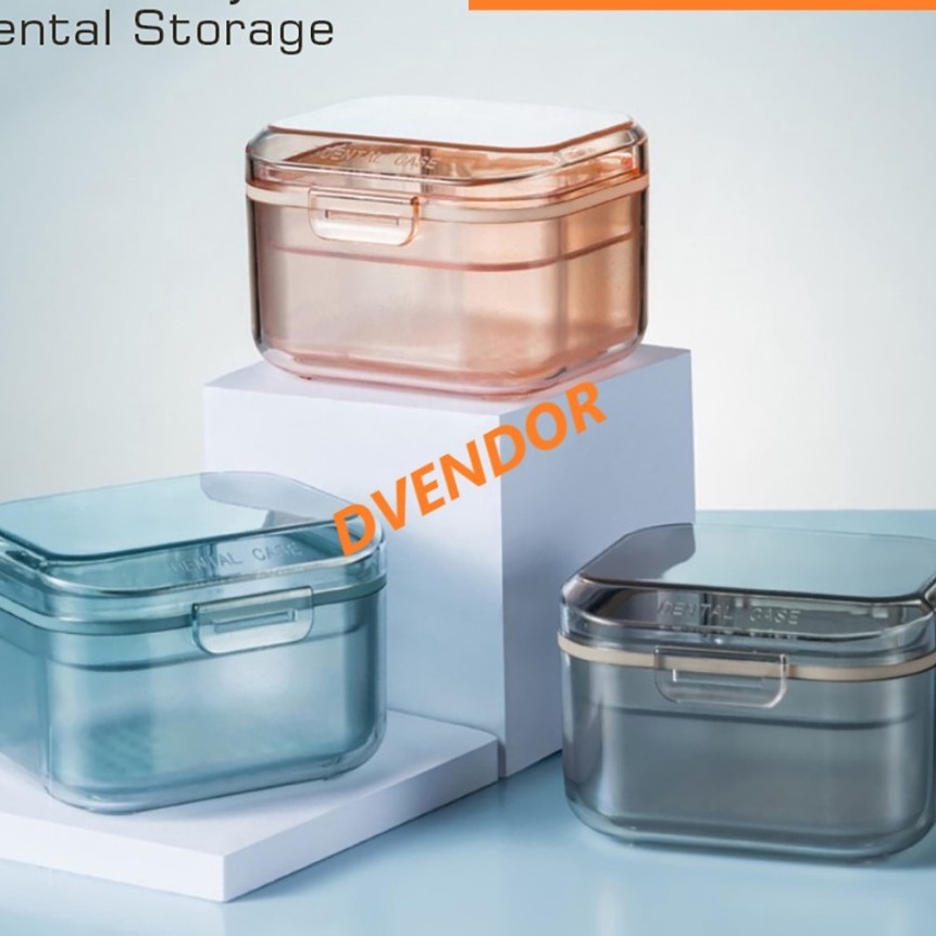 KF7 DENTAL VENEER MOUTH GUARD BEHEL DENTURE BOX KOTAK RETAINER GIGI PALSU WIRE DENTURE CASE STORAGE