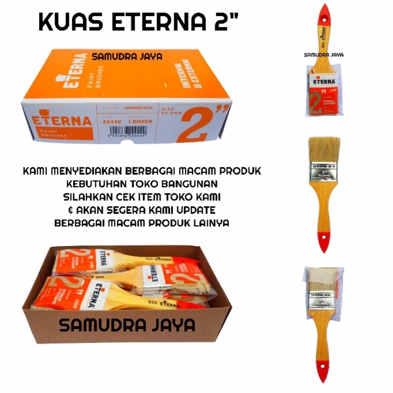 

Kuas Cat Eterna 633 2 Inch | Kuas Eterna 633 | Kuas Cat Tembok