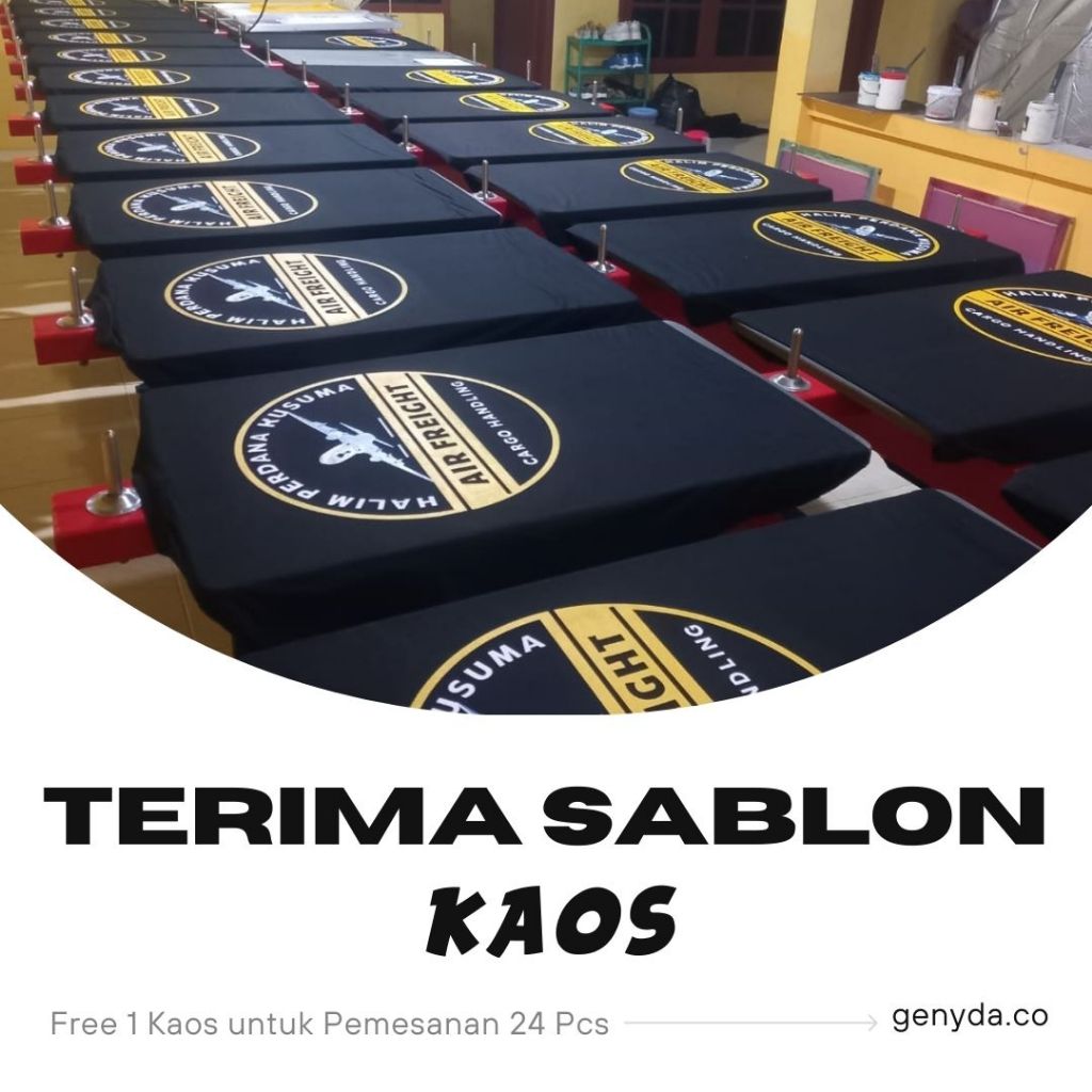 Sablon Kaos Lusinan/ Sablon Manual Plastisol