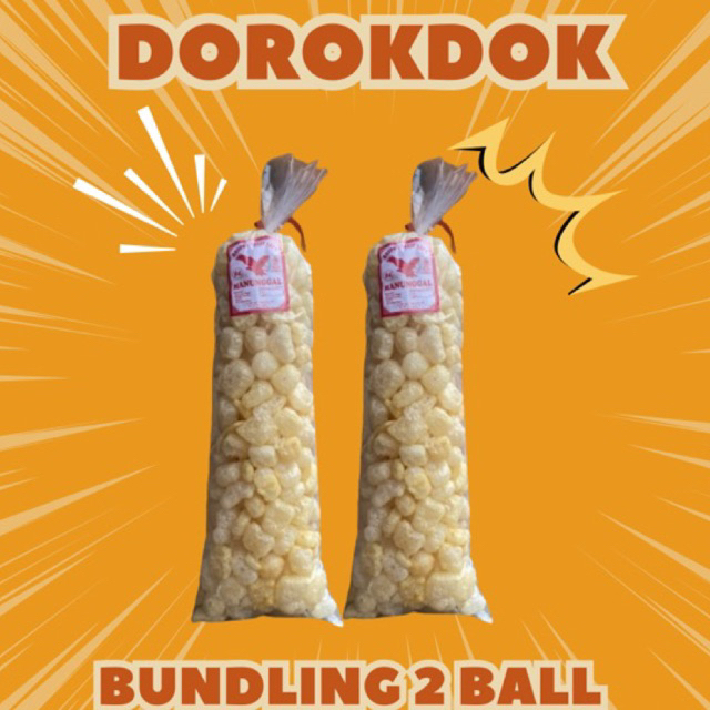 

2 Ball krupuk kulit sapi asli viral / dorokdok rambak kulit sapi renyah varian rasa