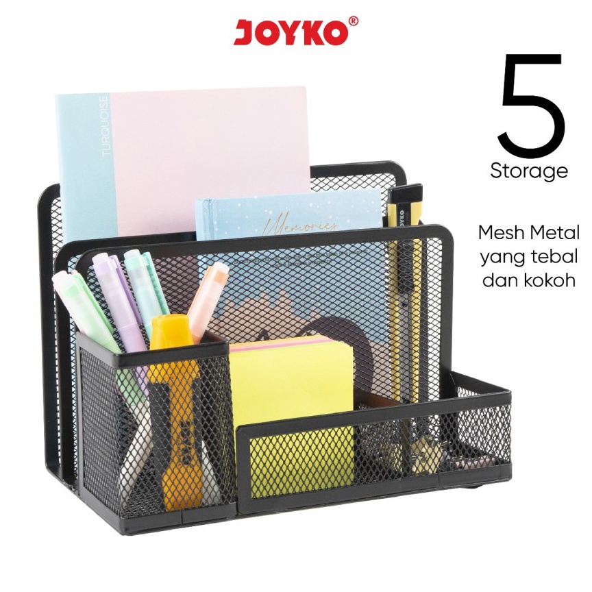 

Grosiran Murah Desk Set JOYKO DS21Pen HolderTempat Alat Tulis JaringDeskset Besi Exklusif