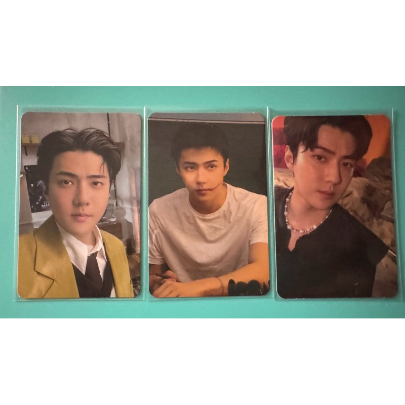 official pc photocard exo sehun dftf pb photobook ver 1 wakanda obsession kaos putih joker don’t fig