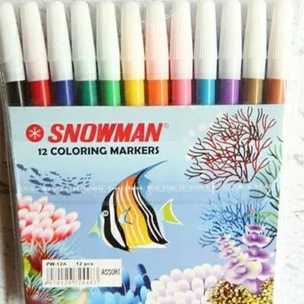 

KF7 Spidol Snowman 12 Warna