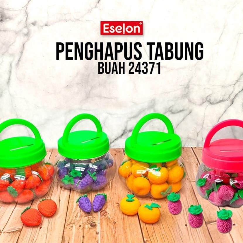 

Termurah ESJKT 24pcs Penghapus Penghapus Buah Fancy Penghapus buah Penghapus TOPLES