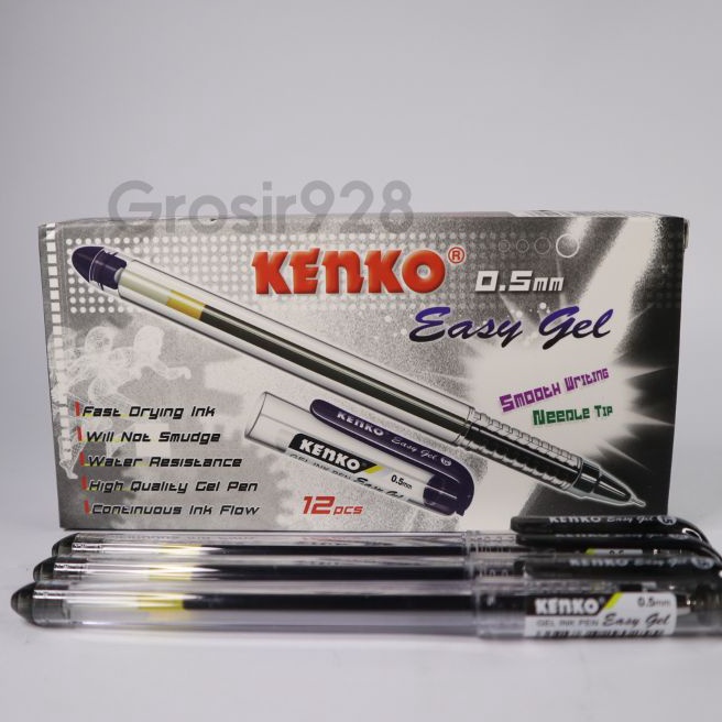 

HJ6 Per 12 Pen Gel Easy Gel Kenko 5 mm Pulpen Gel Pena Gel