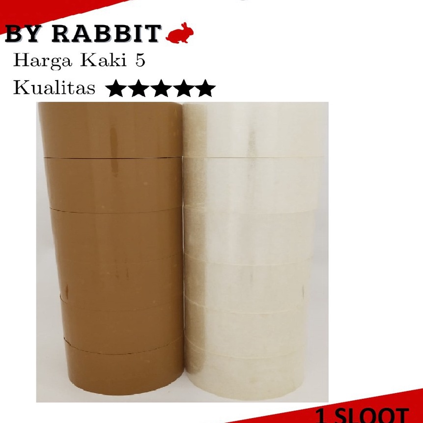 

Ekstra LAKBAN 45MM x 1YARD 45MC LAKBAN BENING COKLAT 1SLOT 6ROL