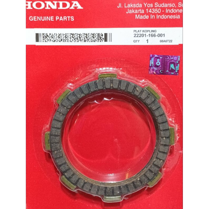 Kampas Kopling GN5/166 Plat Kopling Honda Grand Supra fit Supra X Legenda Revo lama Win 100 Astrea P
