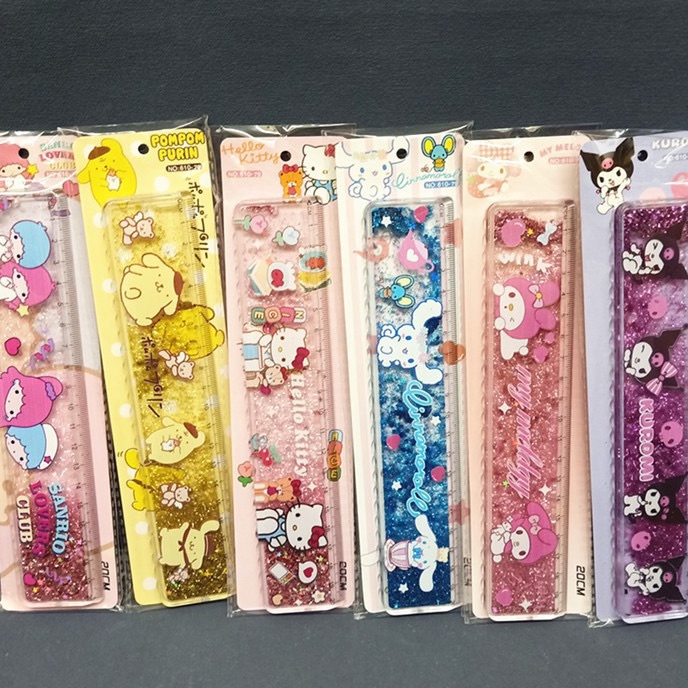 

Ekstra sanrio quicksand ruler penggaris pasir 2cm 3cm kuromi melody kitty cinnamonroll