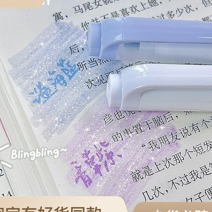 

KF7 ST44 1 Set Isi 4 RosyPosy Twinkle Glitter Highlighter Pen Stabilo Glitter