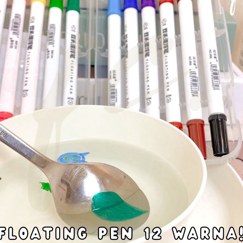 

KP8 Set 12 Pcs Warna Magical Water Floating Painting Pen Marker Anak Spidol Pena Lukisan Air No 668 Ajaib Papan Tulis Doodle Art Craft DIY Alat Tulis Unik Harga Grosir Ready COD