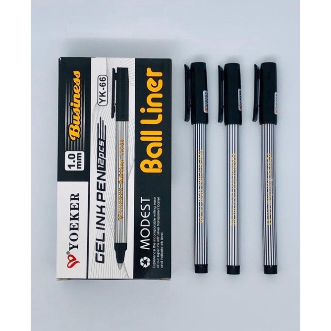 

Produk Keren 12pc Pulpen Gel Balliner 1mm Pen Boliner murah Pena jel Baliner
